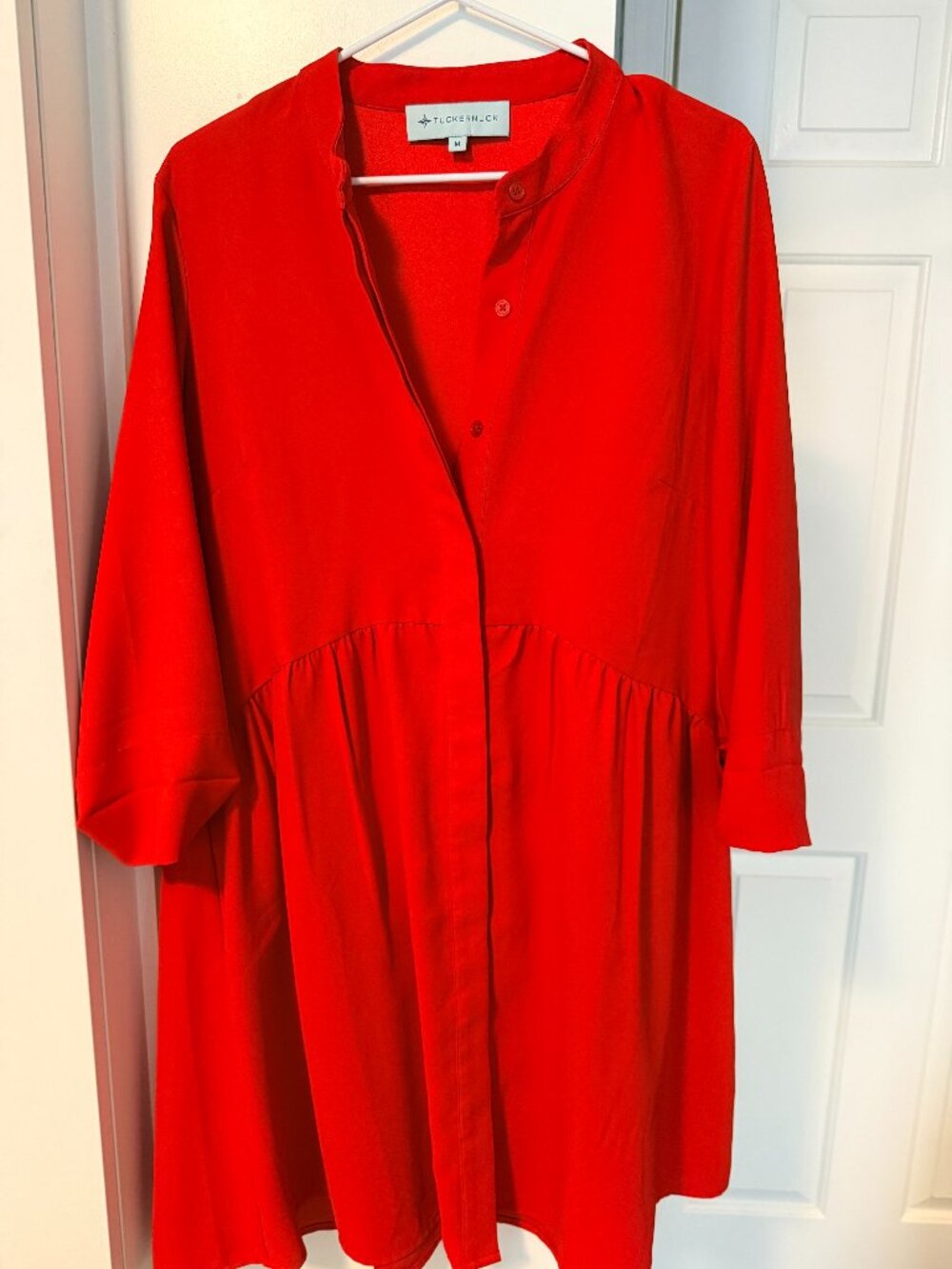 Tuckernuck Royal Red Shirt Dress Size M